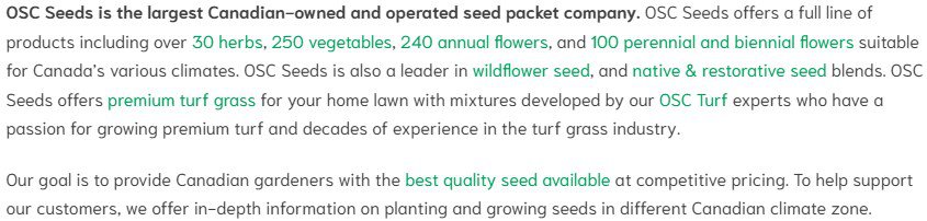My seed order for 2022